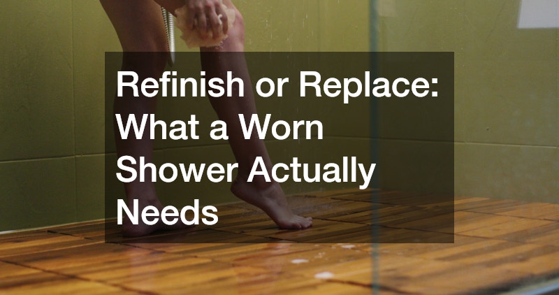 Refinish or Replace: What a Worn Shower Actually Needs